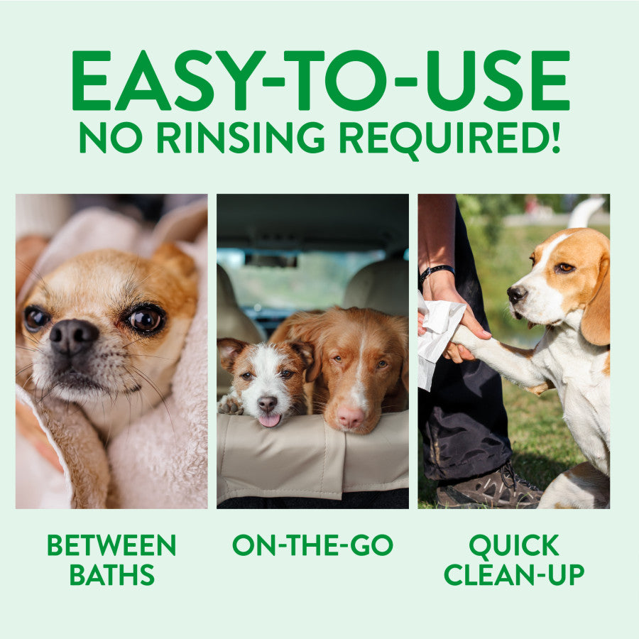 TropiClean Papaya & Coconut All-Purpose Pet Wipes.