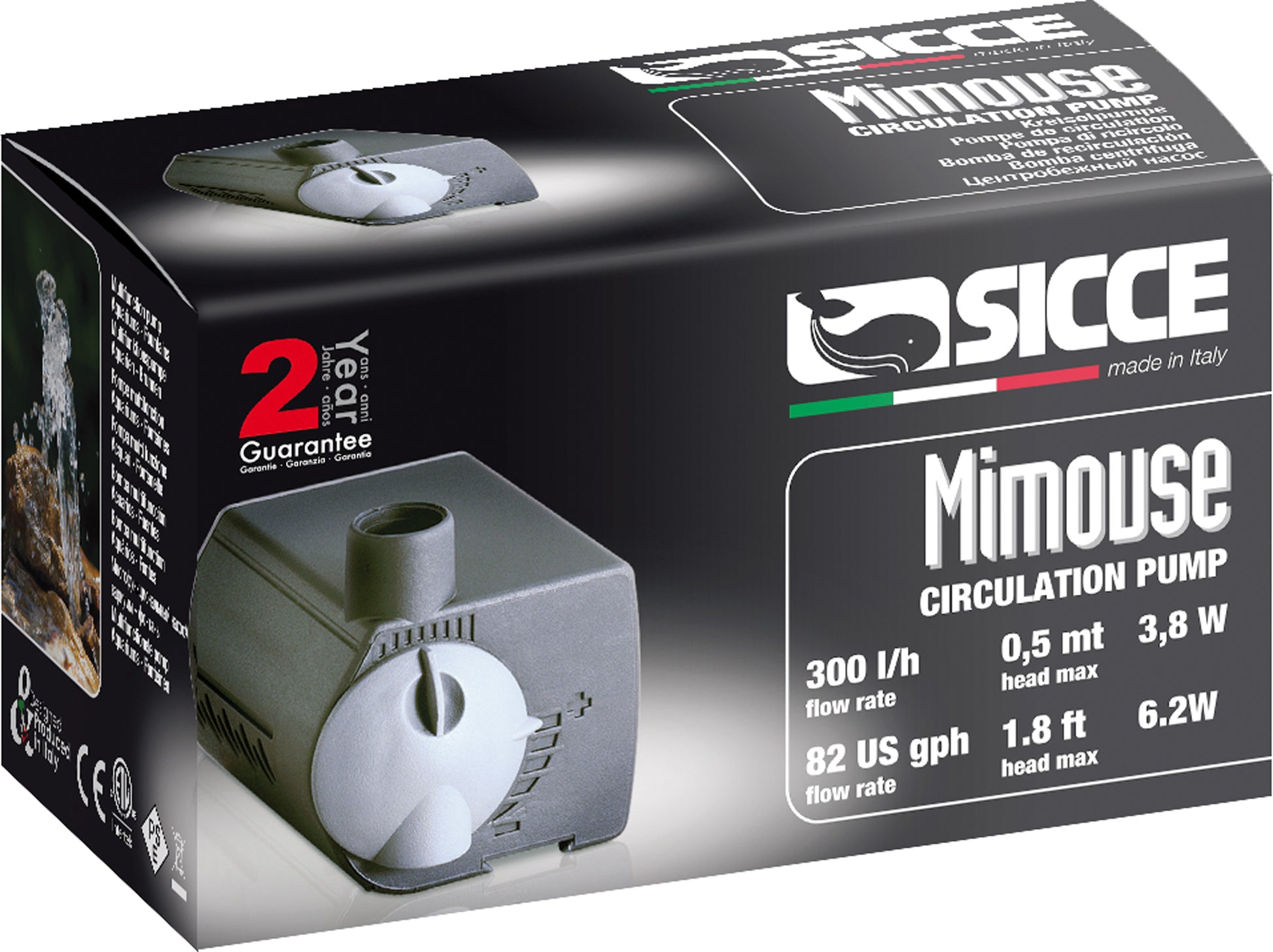 Sicce MI MOUSE Pump - 82 GPH - 1ea