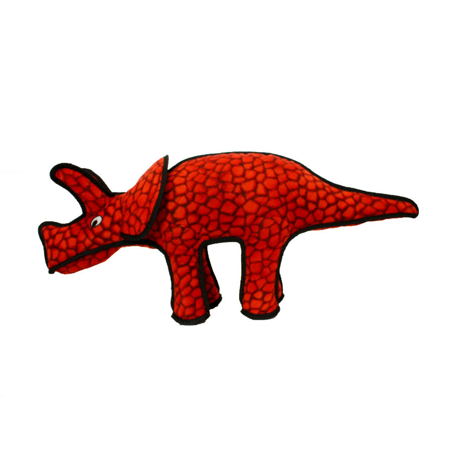 Tuffy Dinosaur Triceratops Durable Dog Toy
