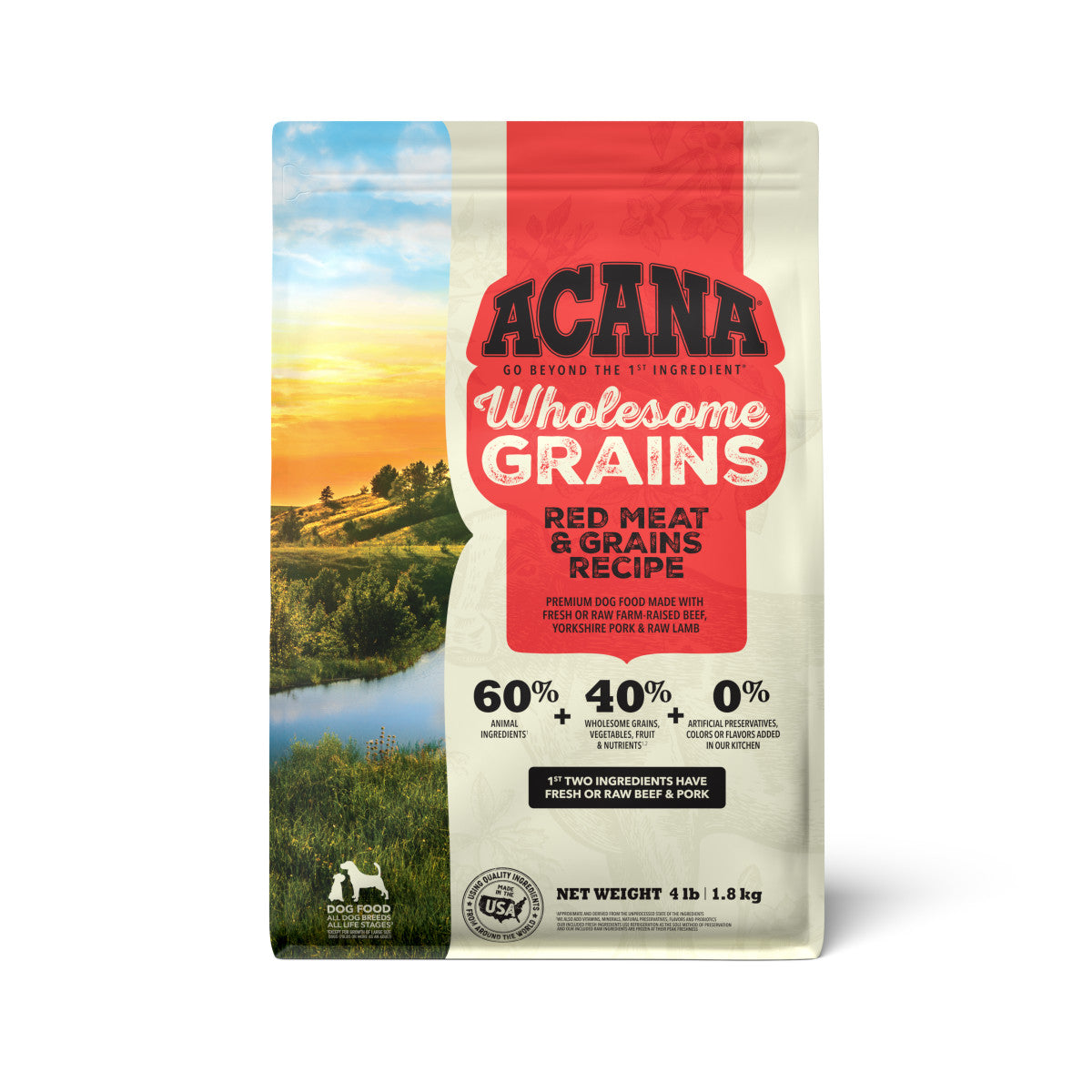 Acana Wholesome Grains Red Meat and Grains Dry Dog Food