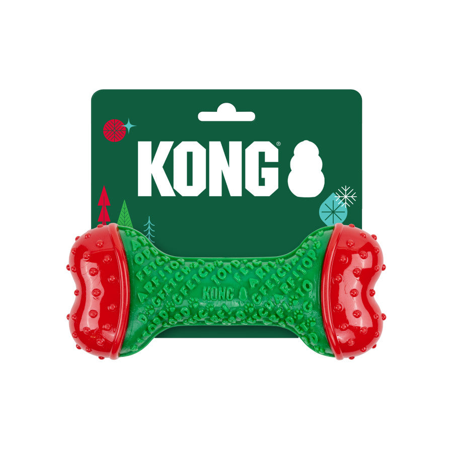 KONG Holiday CoreStrength Bone Dog Toy