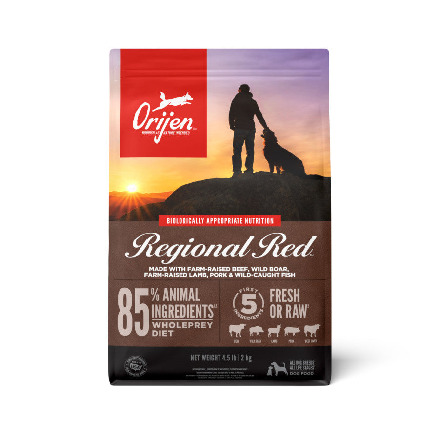 Orijen Regional Red Grain & Poultry Free Fresh or Raw Dry Dog Food
