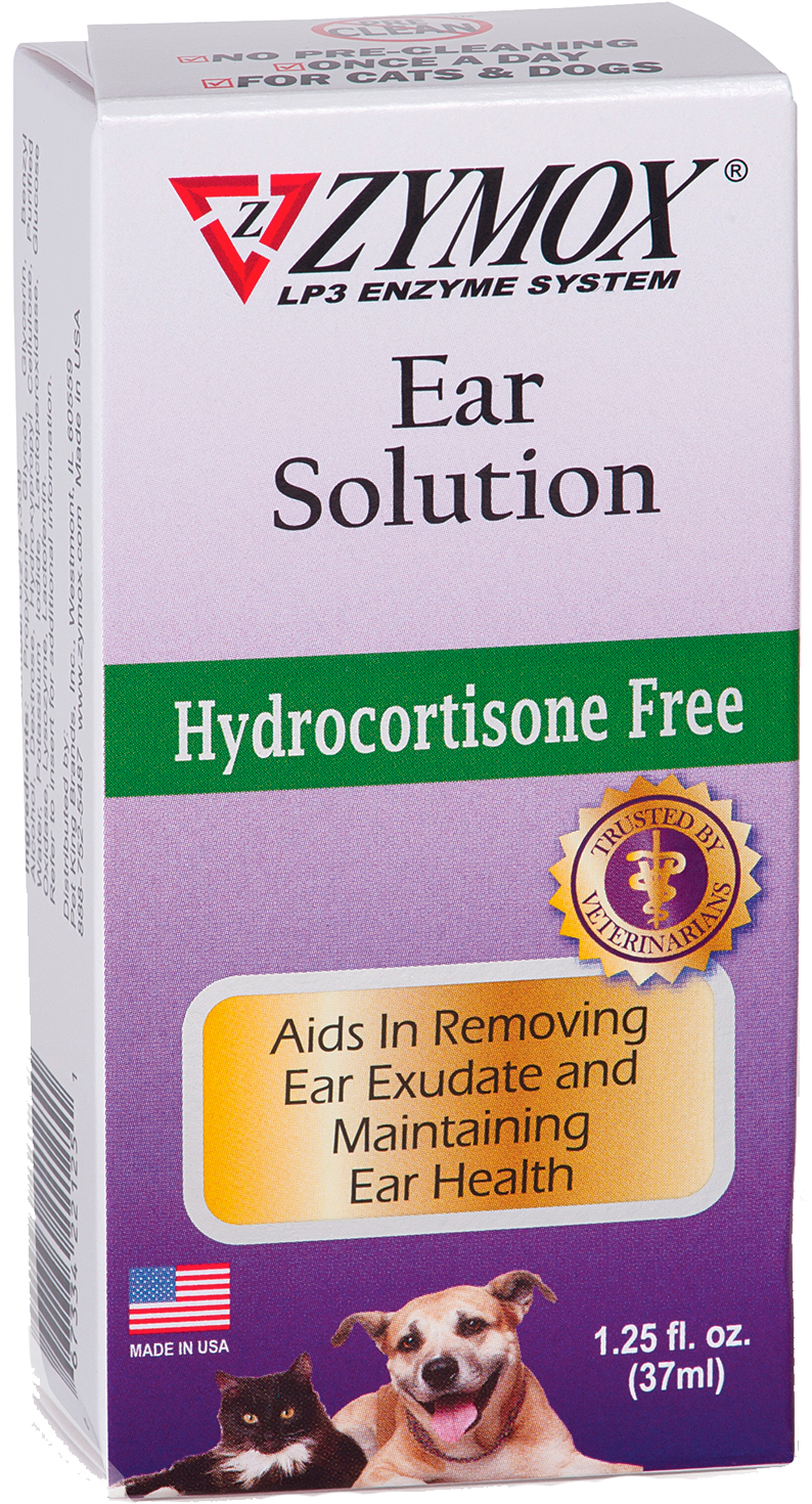 Zymox Ear Solution without Hydrocortisone.