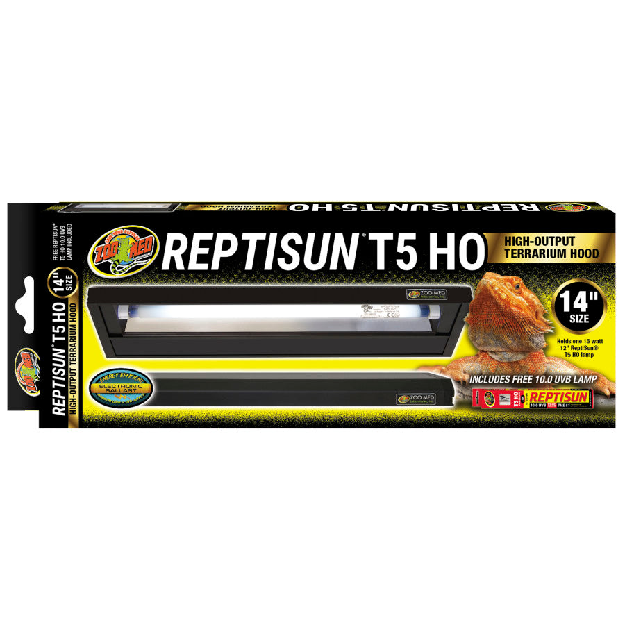 Zoo Med ReptiSun T5 HO Terrarium Hood w/ 10.0 Bulb