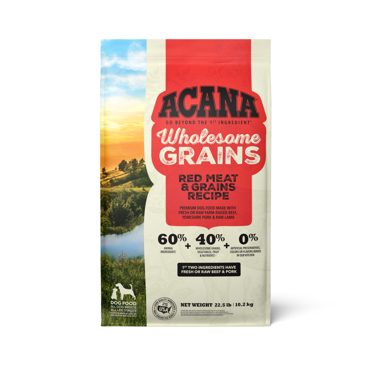 Acana Wholesome Grains Red Meat and Grains Dry Dog Food