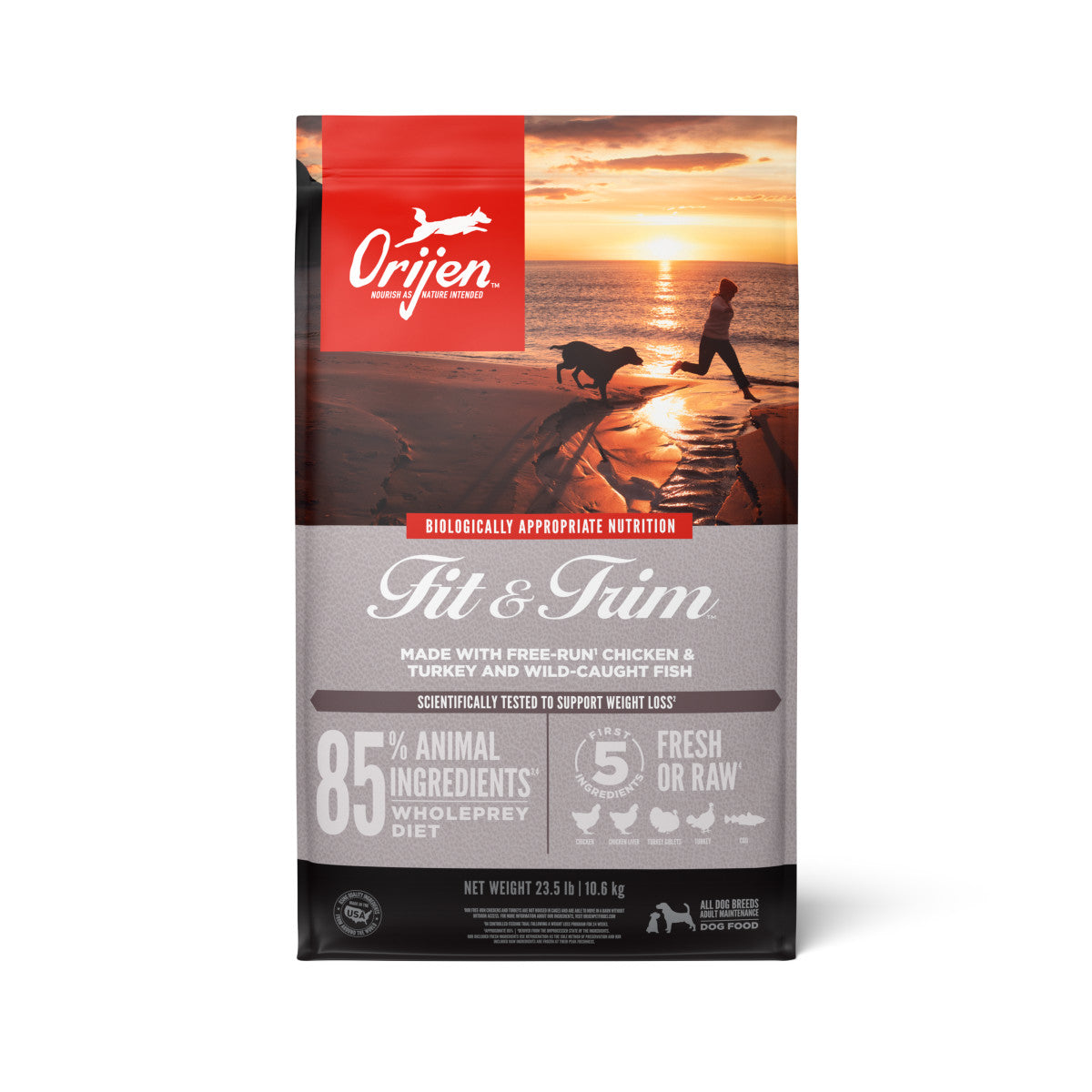 Orijen Fit and Trim Weight Management Grain Free Fresh or Raw Dry Dog Food