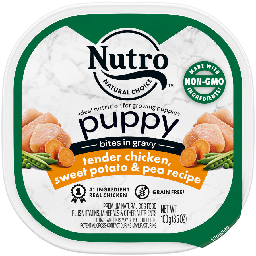 Nutro Products Grain Free Bites in Gravy Puppy Wet Dog Food