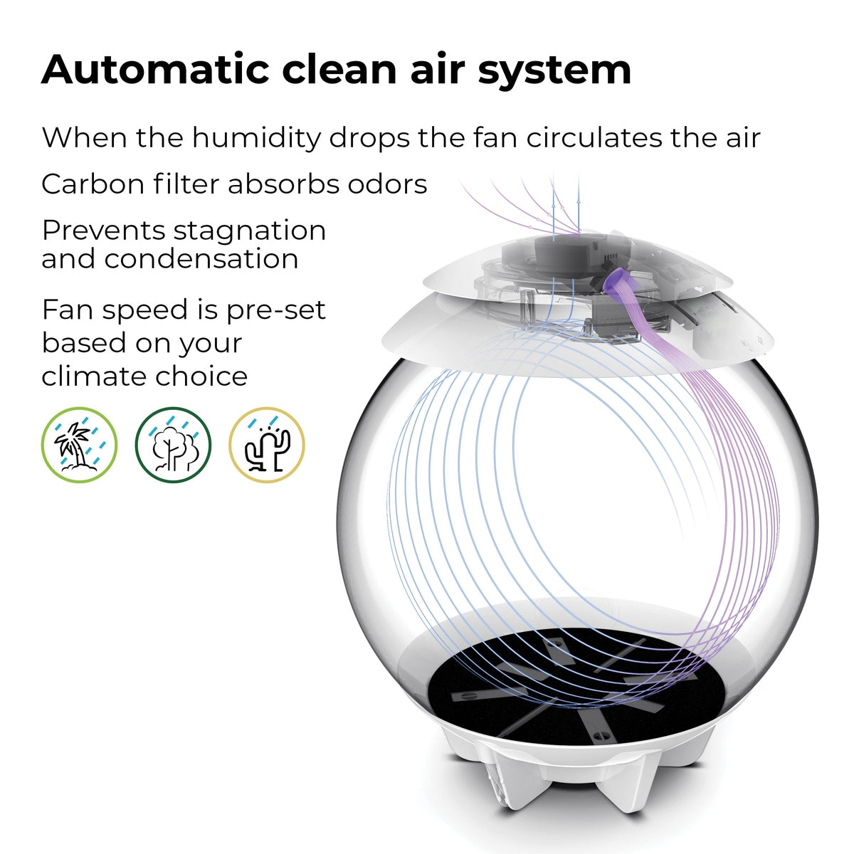 biOrb AIR 30 LED Terrarium - WHITE BiOrb