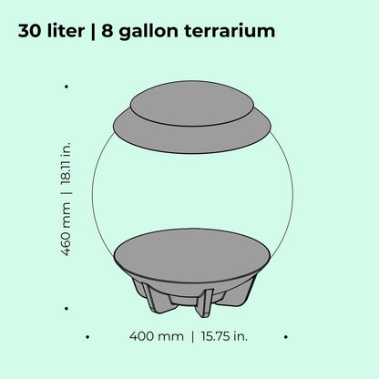 biOrb AIR 30 LED Terrarium - WHITE BiOrb