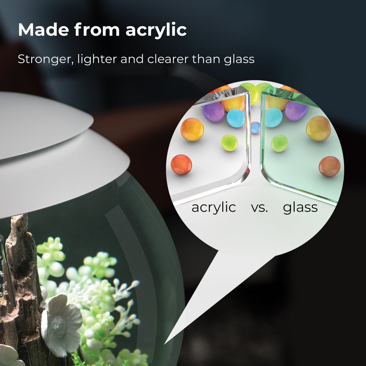 biOrb HALO 15 Aquarium with MCR Light - 4 gallon BiOrb