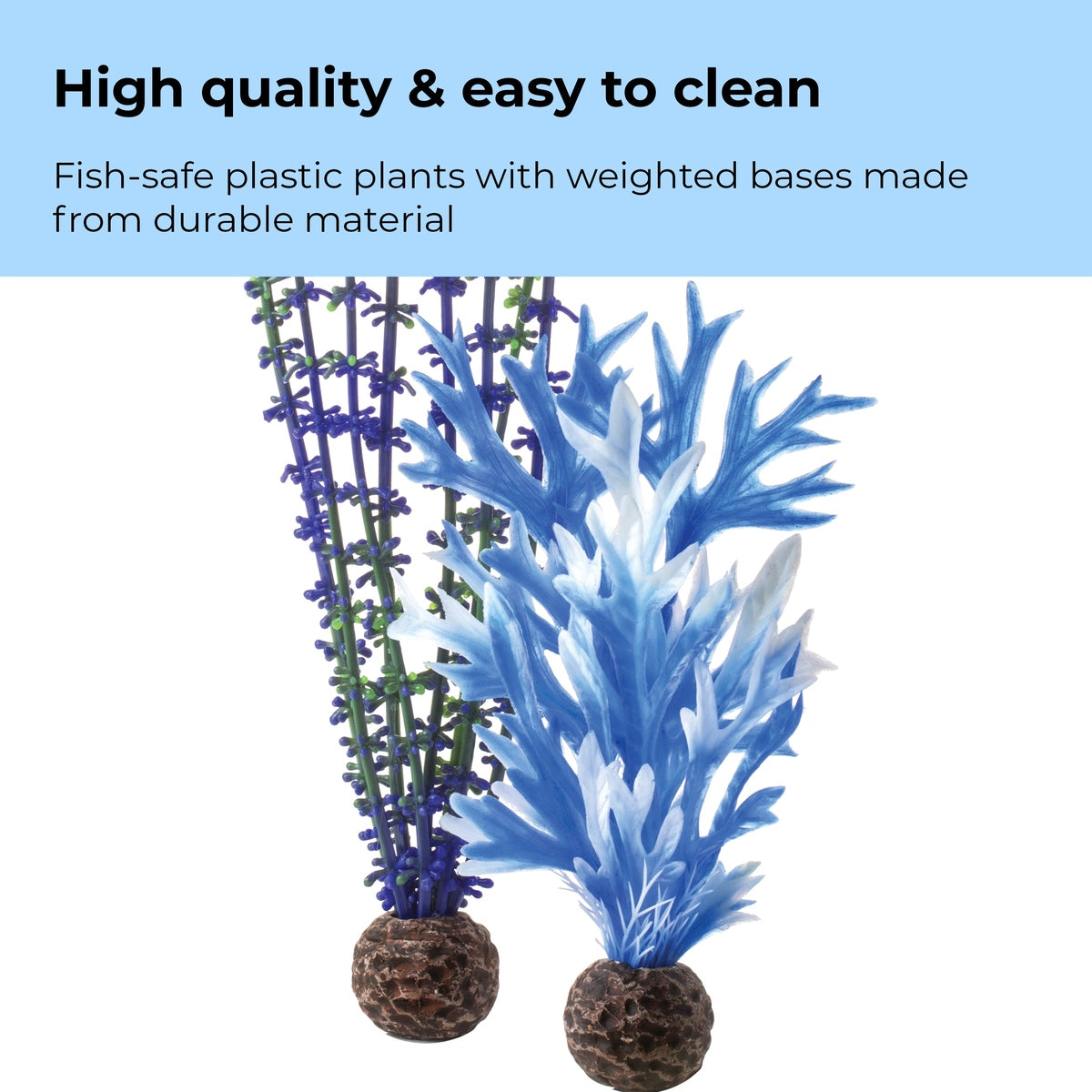 biOrb Medium Blue & Purple Plant Set