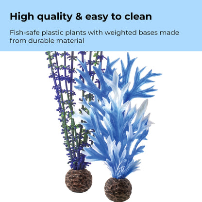 biOrb Medium Blue & Purple Plant Set