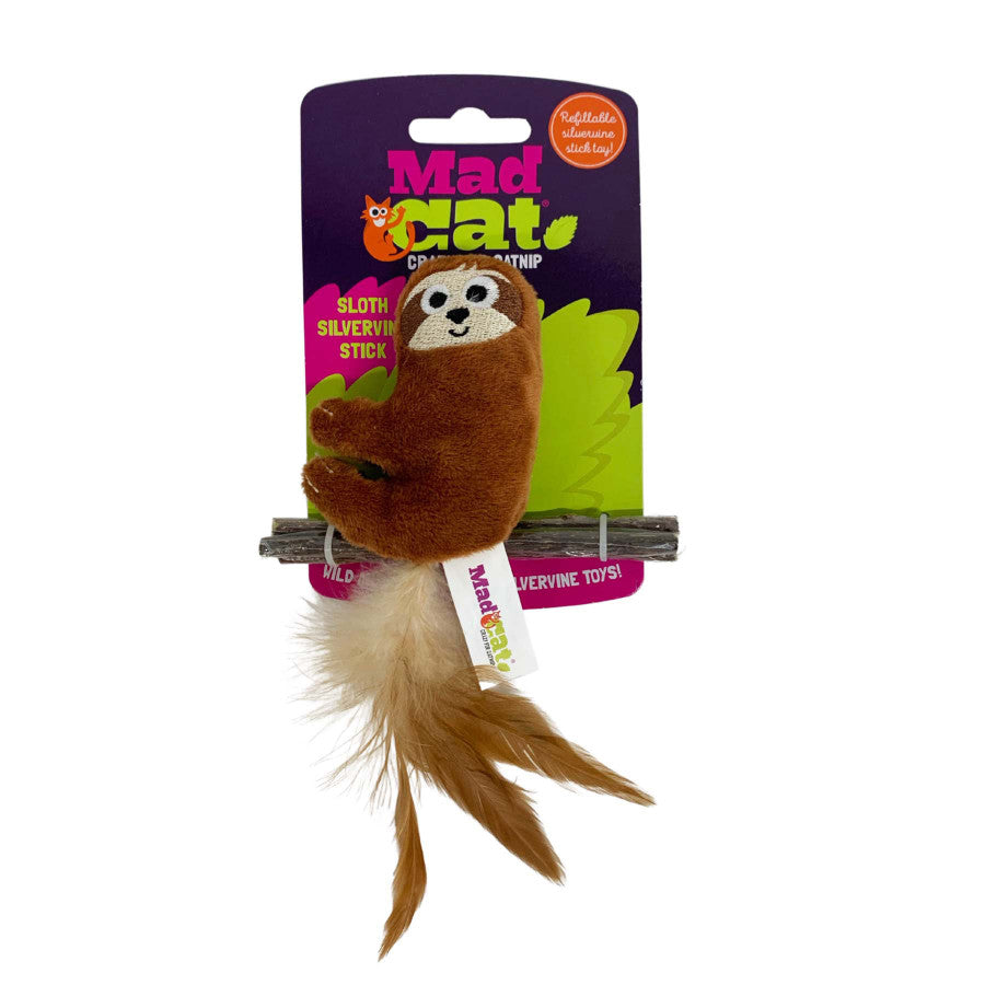 Mad Cat Sloth with Silvervine Cat Toy