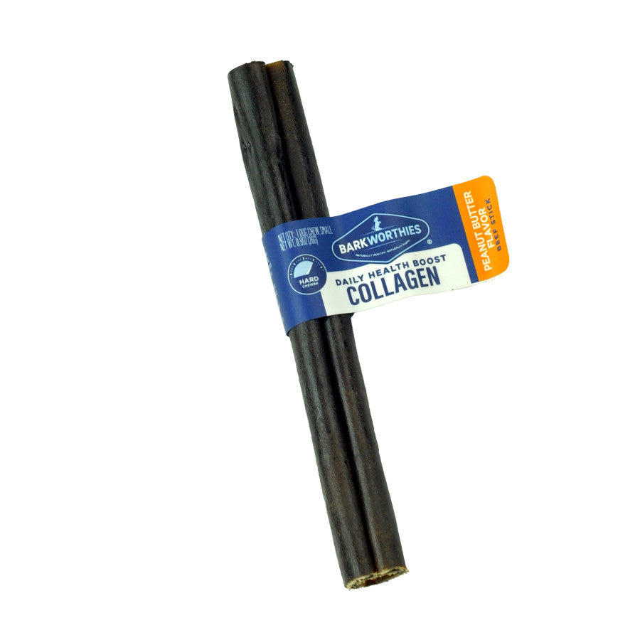 Barkworthies Collagen Stick Dipped in Peanut Butter Dog Treat