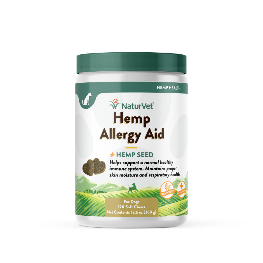 NaturVet Hemp Allergy Aid Soft Chews for Dogs