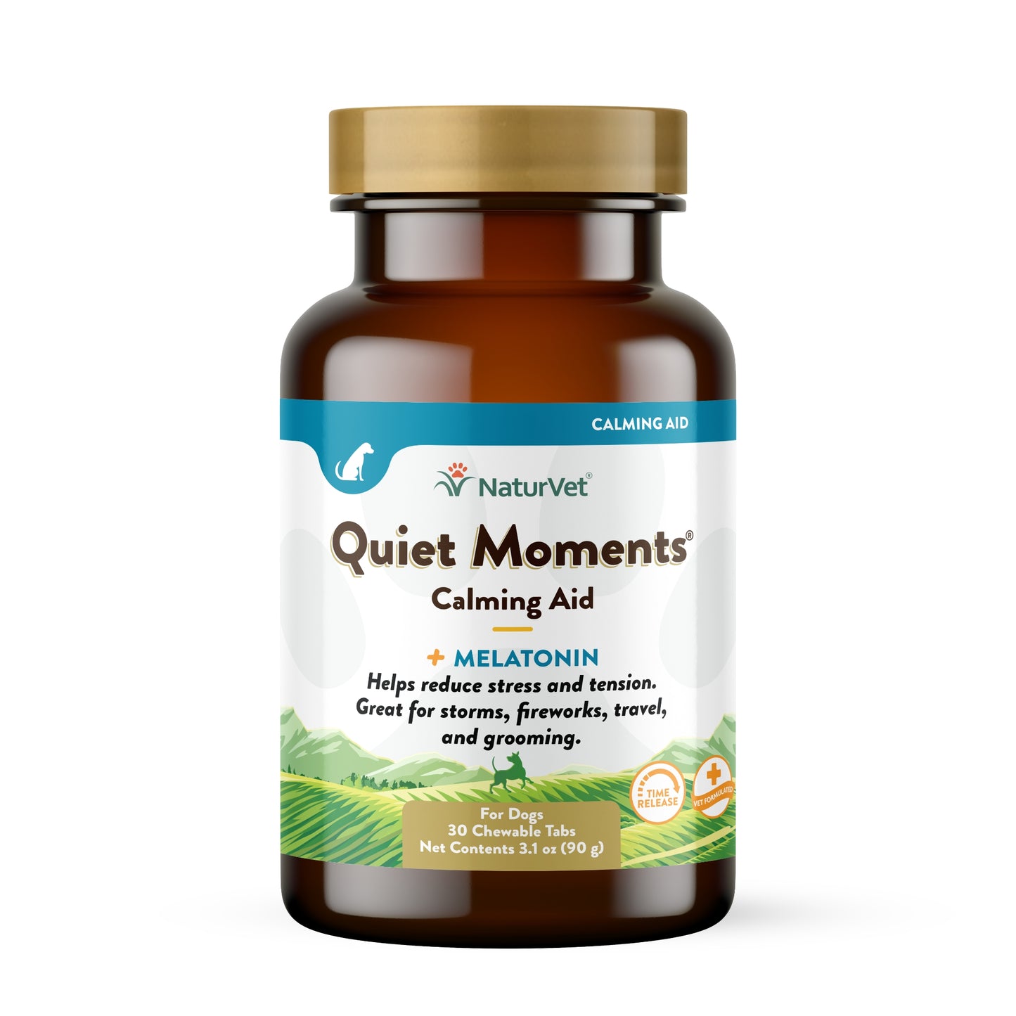 NaturVet Time Release Quiet Moments Tasty Chewable Tablets