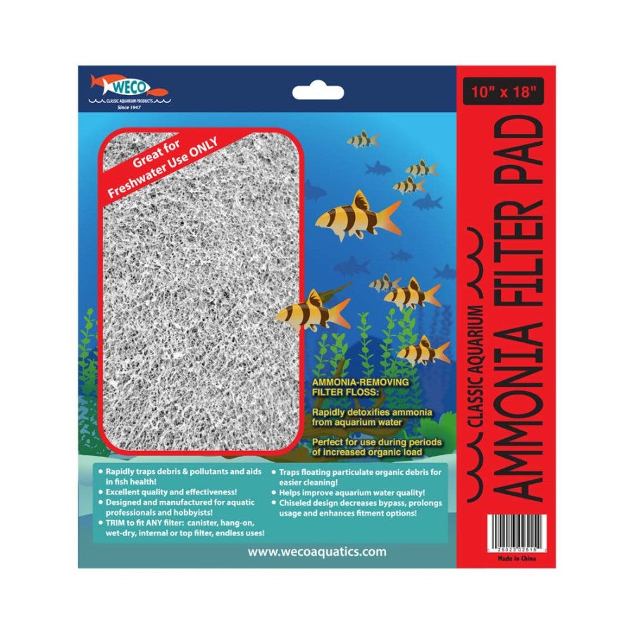 Weco Products Classic Aquarium Ammonia Filter Pad