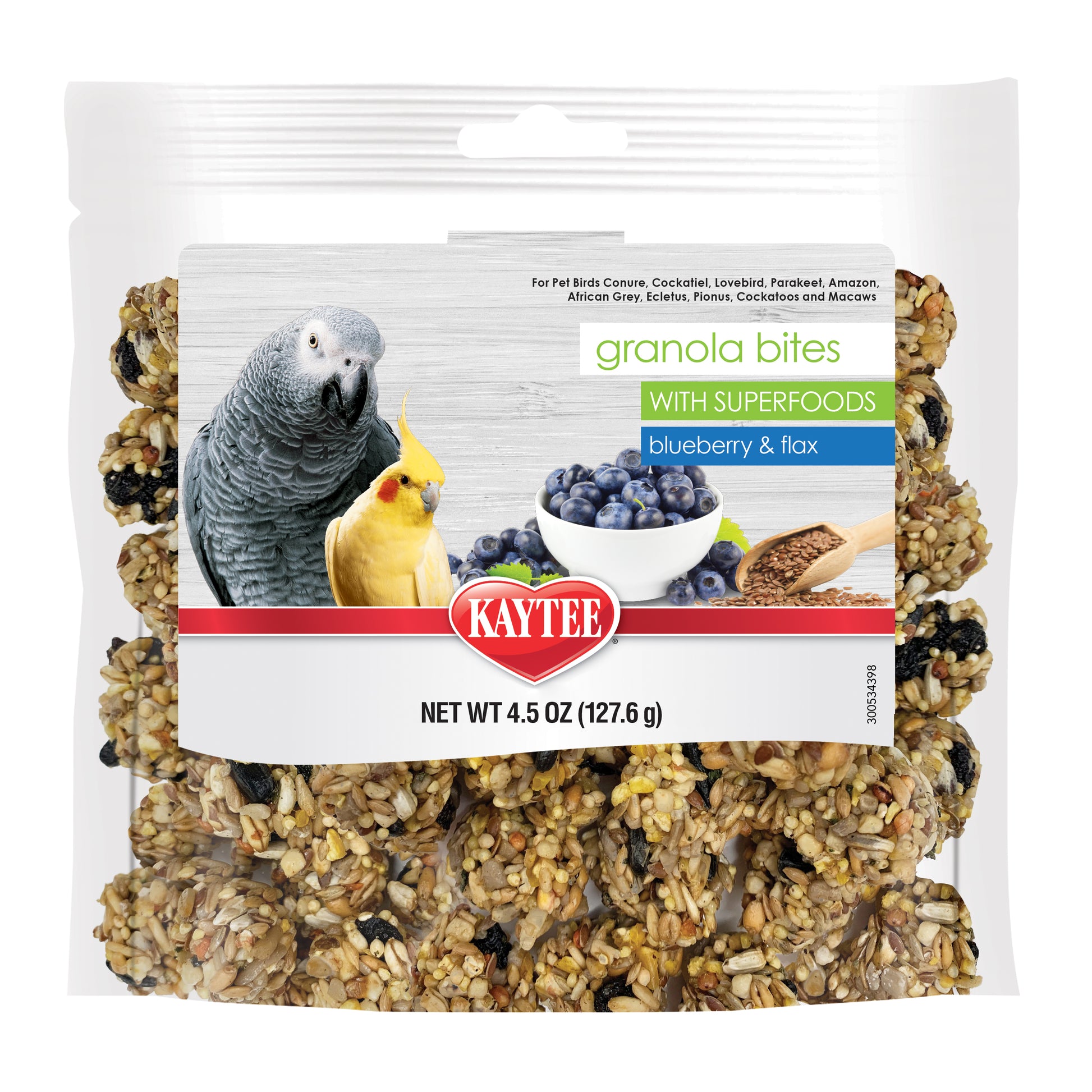 Kaytee Granola Bites Blueberry and Flax - 1ea