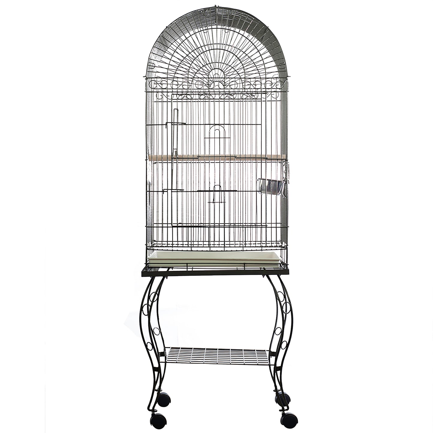 A & E Cages Economy Dome Top Cage - Black, 1ea/20In X 20 in