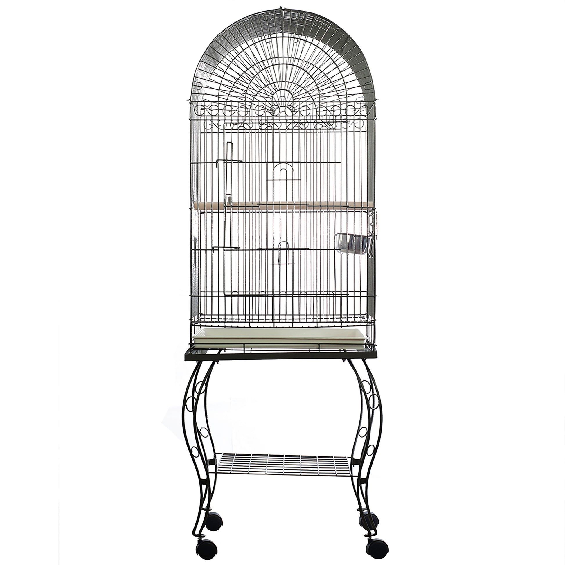 A & E Cages Economy Dome Top Cage - Black, 1ea/20In X 20 in