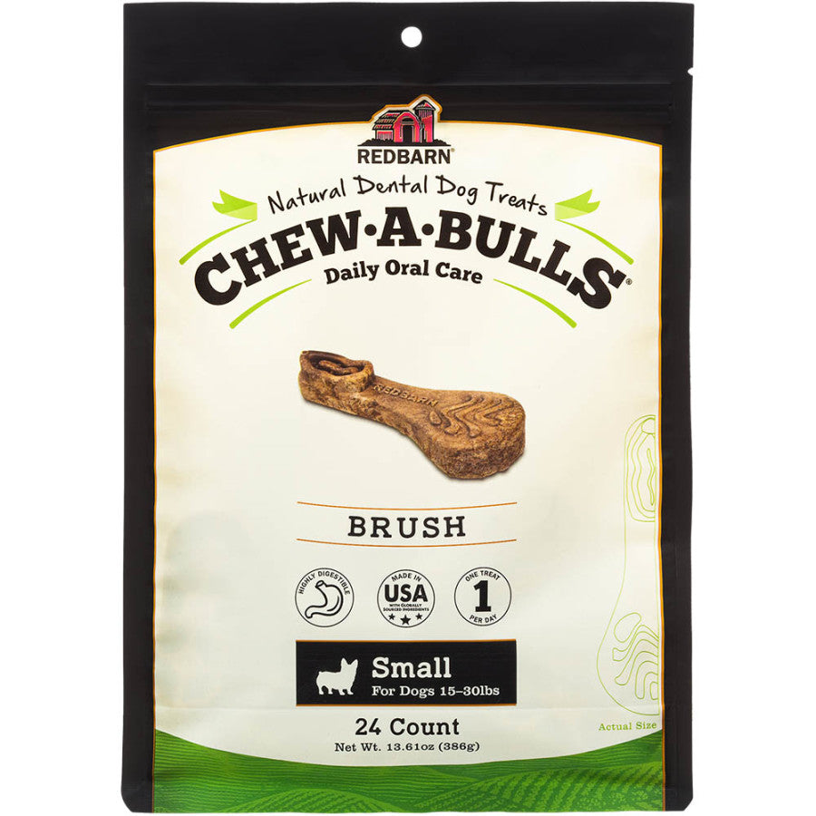 Redbarn Pet Products Chew-A-Bulls Dental Dog Treat