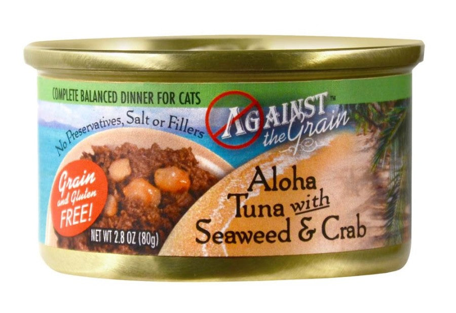 Against the Grain Aloha Tuna With Seaweed & Crab Dinner Wet Cat Food