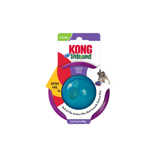 KONG Infused Gyro Cat Toy Treat Dispenser