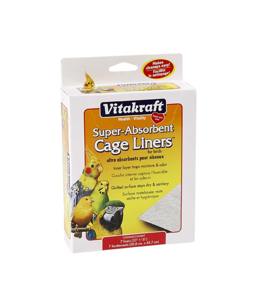 Vitakraft Super-Absorbent Cage Liners for Birds
