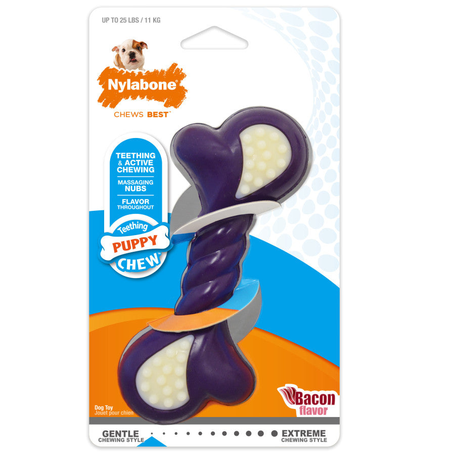 Nylabone Puppy Chew Action Bone Puppy Teething Chew Toy