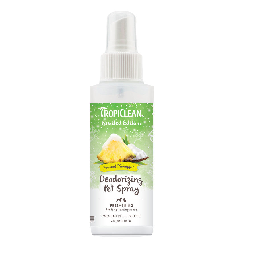 TropiClean Limited Edition Deodorizing Pet Spray - Frosted Pineapple - 4 oz.