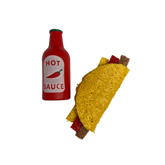 A & E Cages Nibbles Spicy Taco Small Animal Chew Toy