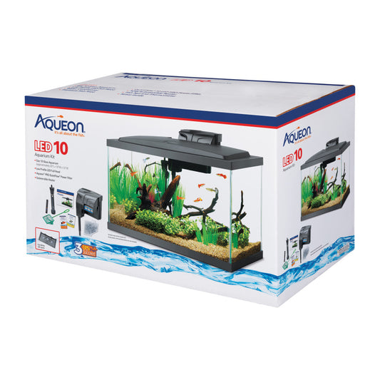 Aqueon Aquarium Fish Tank Starter Kit with LED Lighting