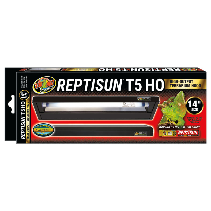 Zoo Med ReptiSun T5 HO Terrarium Hood w/ 5.0 Bulb
