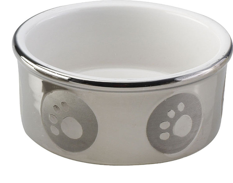 Spot Paw Print Dog Bowl