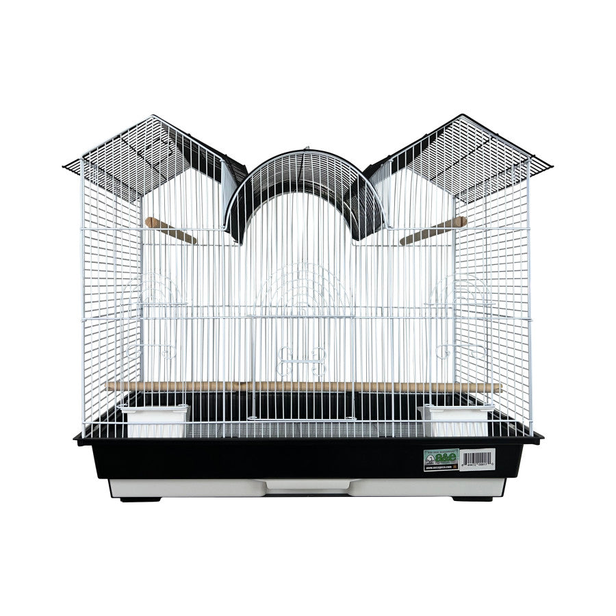 A & E Cages Happy Beaks 2-Tone Triple Top Bird Cage