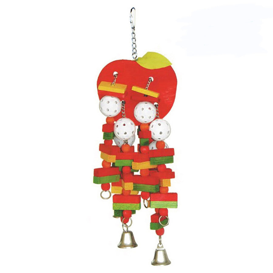 A & E Cages Happy Beaks Apple Bird Toy