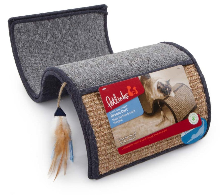 Petlinks Dream Curl Denim Cat Scratcher