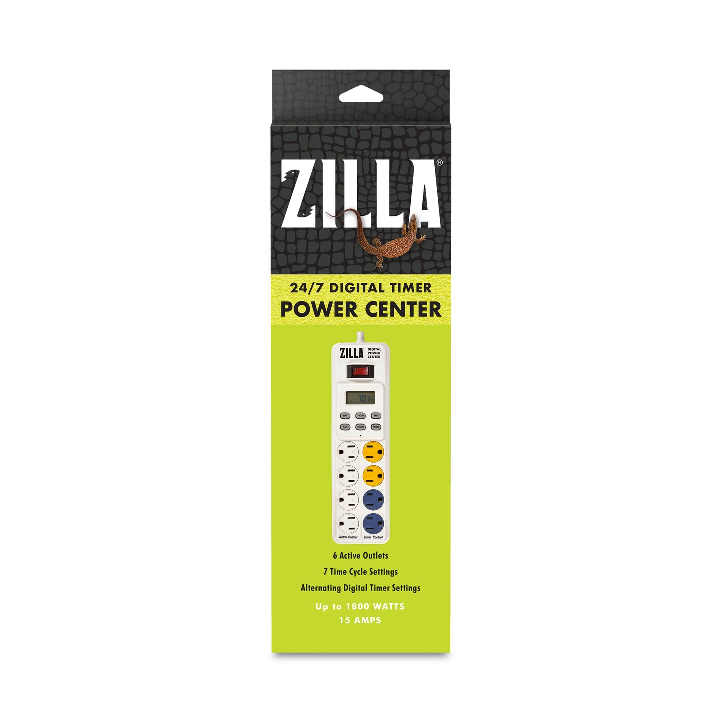 Zilla 24/7 Digital Timer Power Center - 1ea