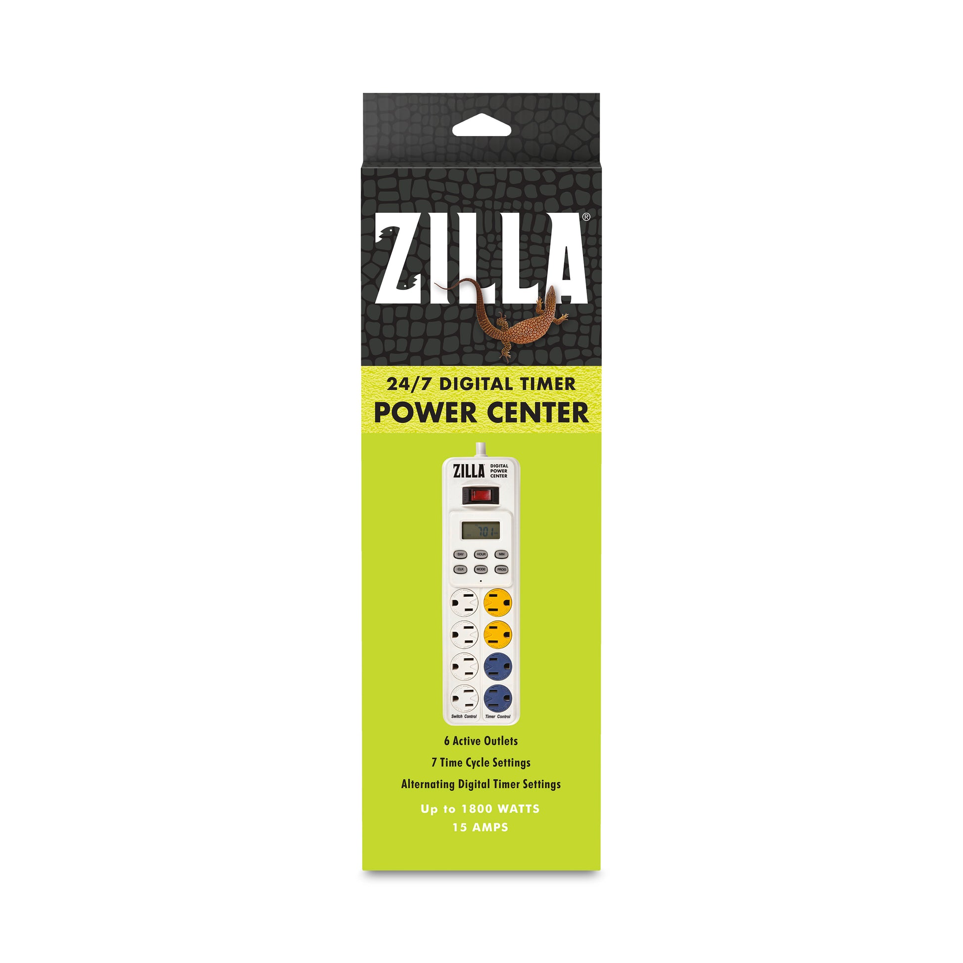 Zilla 24/7 Digital Timer Power Center - 1ea