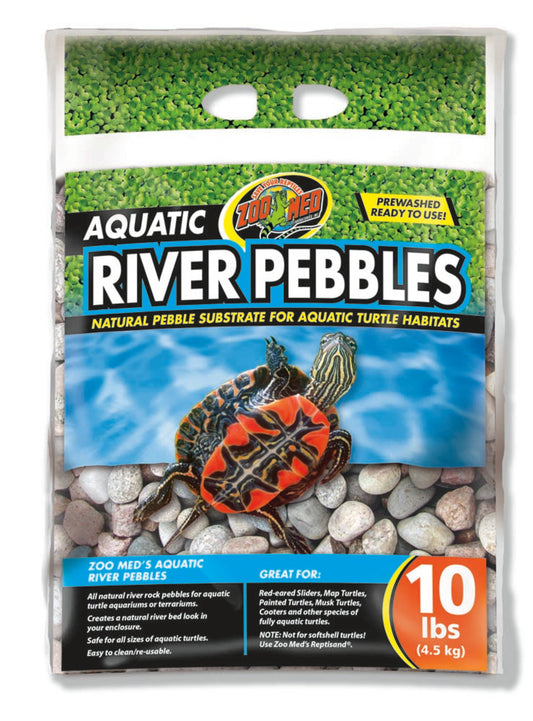 Zoo Med Aquatic River Pebble Substrate for Turtle