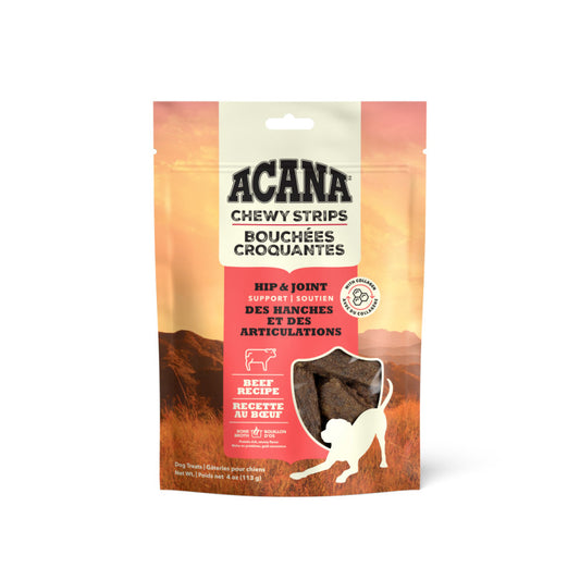 ACANA Chewy Strips Hip & Joint Support Dog Treat Beef