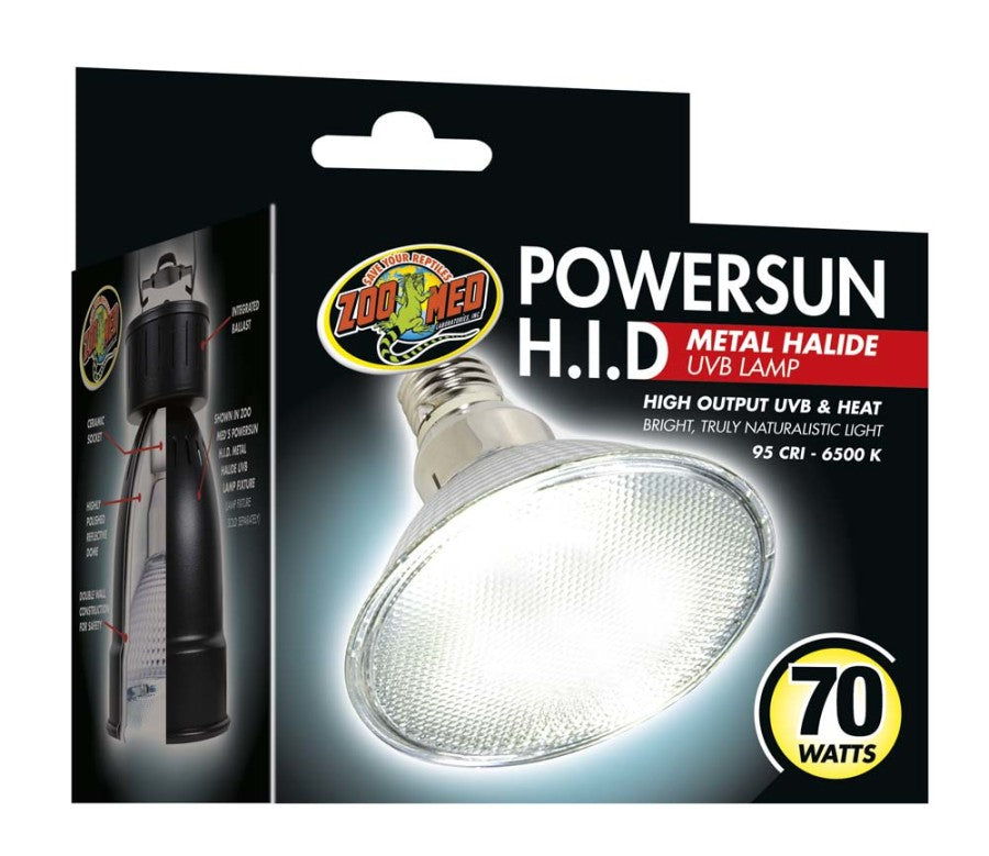 Zoo Med PowerSun H.I.D. Metal Halide UVB Lamp