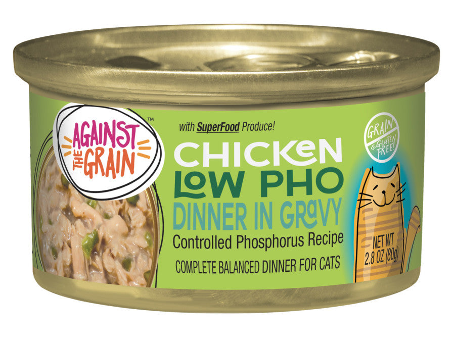 Against the Grain Chicken Low Pho Dinner In Gravy Wet Cat Food