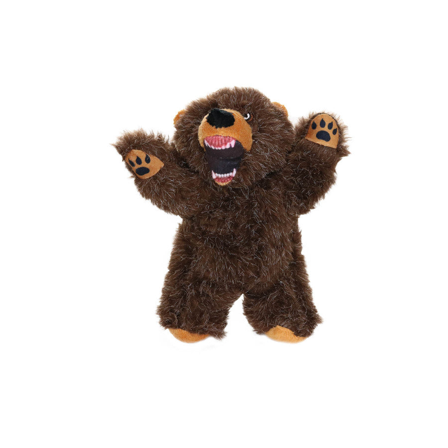 Mighty Jr Angry Animals Bear Durable Dog Toy
