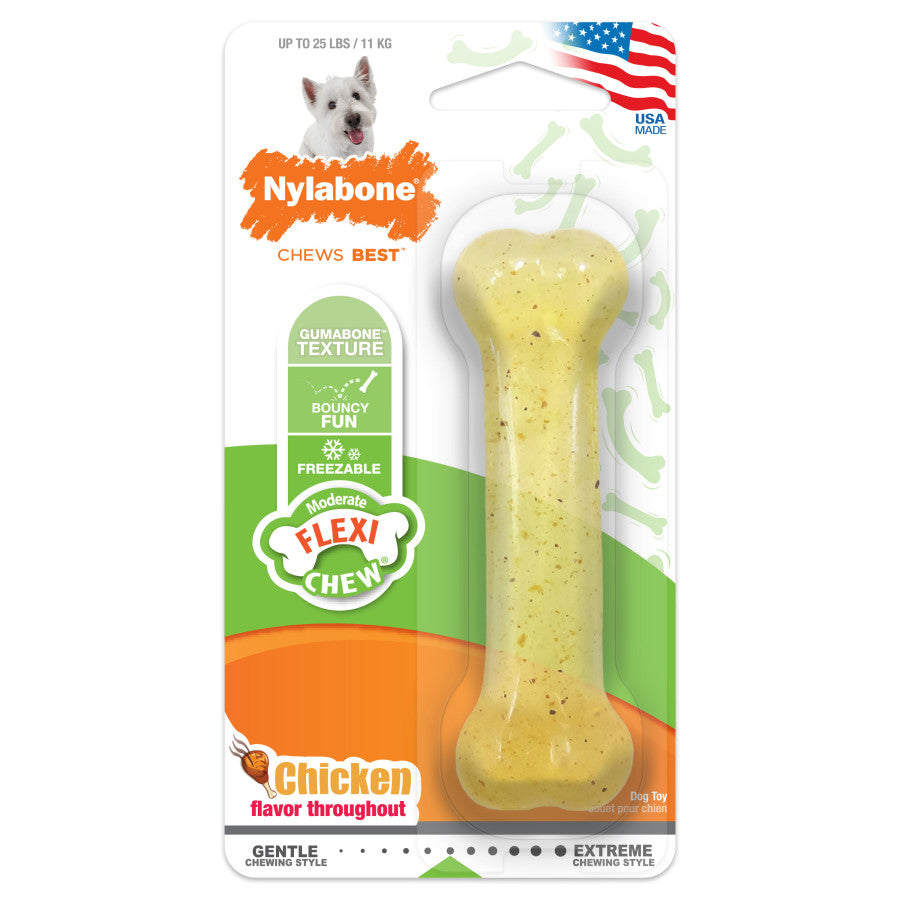 Nylabone Flexi Chew Gumabone Original Bone Chew Toy
