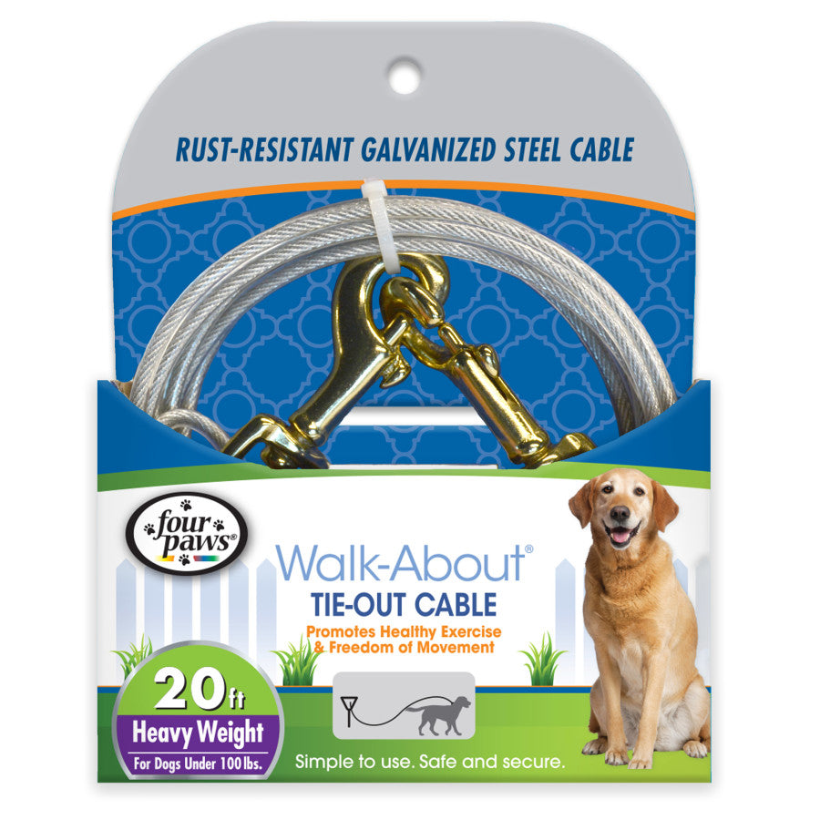 Four Paws Heavy Weight Dog Tie Out Cable