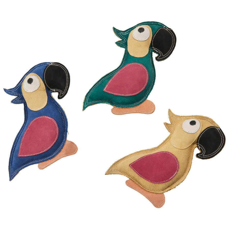 Spot Dura-fuse Leather Parrot Dog Toy