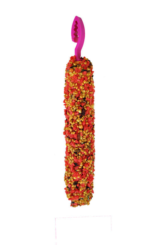A & E Cages Smakers Snack Strawberry Treat Stick for Parakeets
