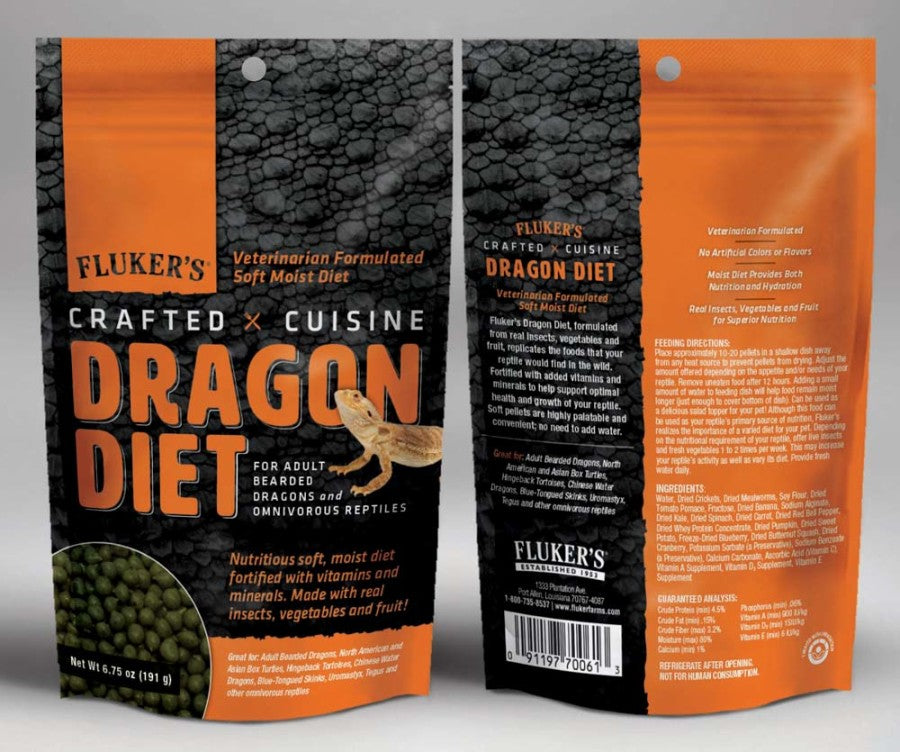 Fluker's Crafted Cuisine Adult Bearded Dragon Diet Dry Food