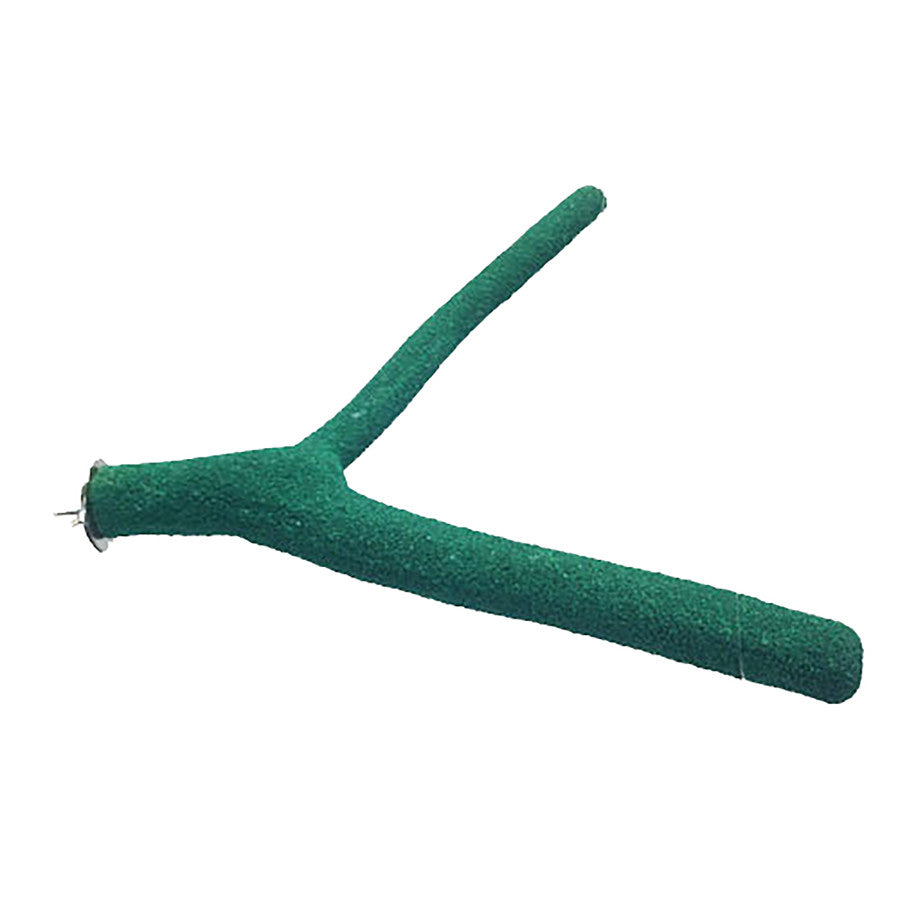 A & E Cages Forked Sand Covered Bird Perch
